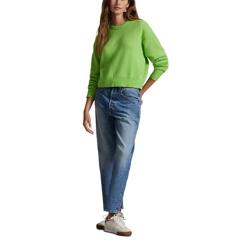 Polo Ralph Lauren Cropped Crewneck Sweater image number 3